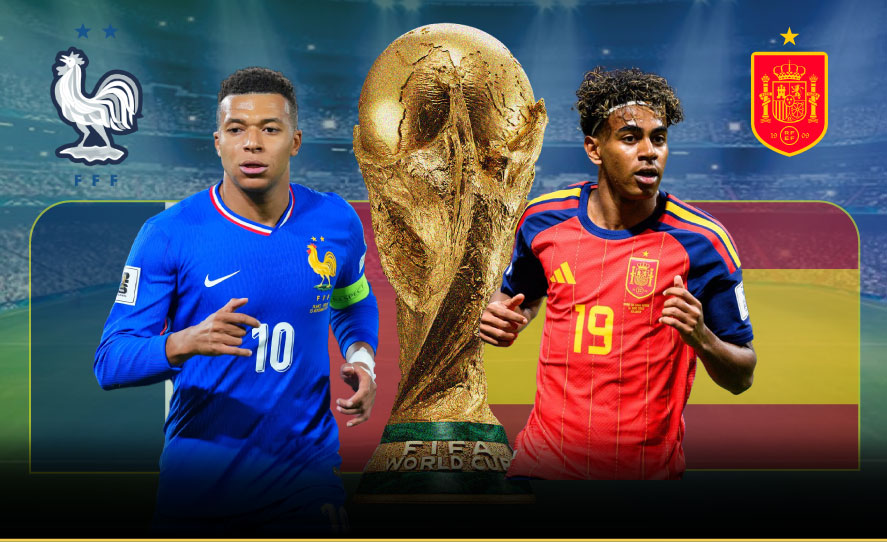 OK9 - Bán kết World Cup 2026: Phân tích tỷ lệ thắng Pháp vs Tây Ban Nha