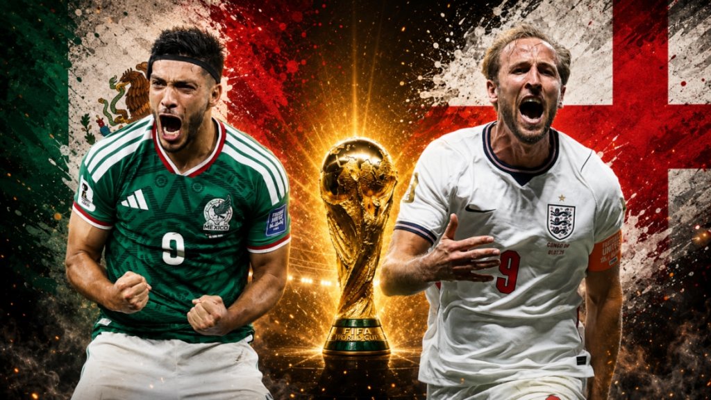 OK9 - Nhận định Mexico vs Anh: Tam Sư đối đầu thử thách tại World Cup